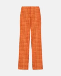 Nanushka Juna - Seersucker Pants - Sunset Orange -Nanushka Wear Shop NW24RSPA01118JUNA SUNSETORANGE SEERSUCKER