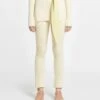 Nanushka Malise - Cropped Ribbed Merino Pants - Lime Yellow/Creme -Nanushka Wear Shop NW24RSPA01763 MALISE LIMEYELLOW CREME VISCOSEMERINORIB 03