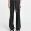 Nanushka Gisela - Okobor™ Alt-Leather Drawstring Pants - Black/Creme