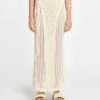Nanushka Namir - Crochet Sarong Skirt - Creme