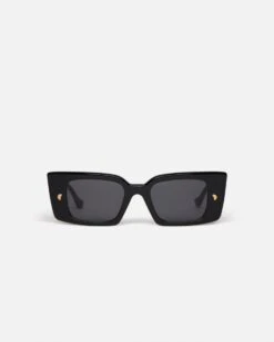 Nanushka Carmel - Bio-Plastic Rectangle-Frame Sunglasses - Black