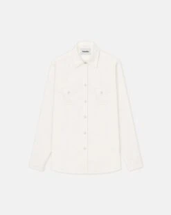 Nanushka Corinna - Twill Shirt - White -Nanushka Wear Shop NW24RSSH00100CORINNA WHITE SOFTTWILL