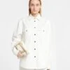 Nanushka Corinna - Twill Shirt - White 2 Nanushka Corinna - Twill Shirt - White -Nanushka Wear Shop NW24RSSH00100 CORINNA WHITE SOFTTWILL 03