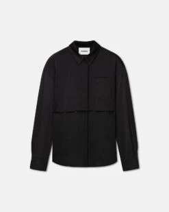 Nanushka Maxon - Slip Satin Shirt - Black 9 Nanushka Maxon - Slip Satin Shirt - Black -Nanushka Wear Shop NW24RSSH00999MAXON BLACK SLIPSATIN 1