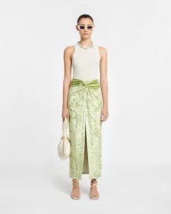 Nanushka Wear Shop -Nanushka Wear Shop NW24RSSK00179 CARLENE SAGE CRUSHEDVELVET 01