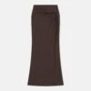 Nanushka Macea - Mesh-Jersey Maxi Skirt - Nutmeg 2 Nanushka Macea - Mesh-Jersey Maxi Skirt - Nutmeg -Nanushka Wear Shop NW24RSSK00978 MACEA NUTMEG SOLID MESH JERSEY