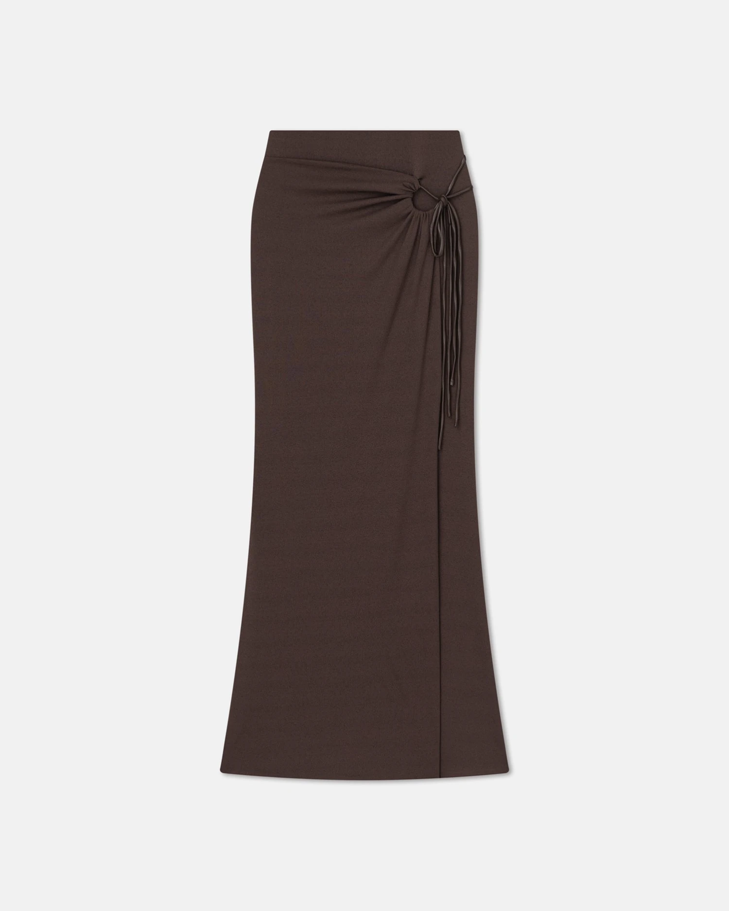 Nanushka Macea - Mesh-Jersey Maxi Skirt - Nutmeg 3 Nanushka Macea - Mesh-Jersey Maxi Skirt - Nutmeg