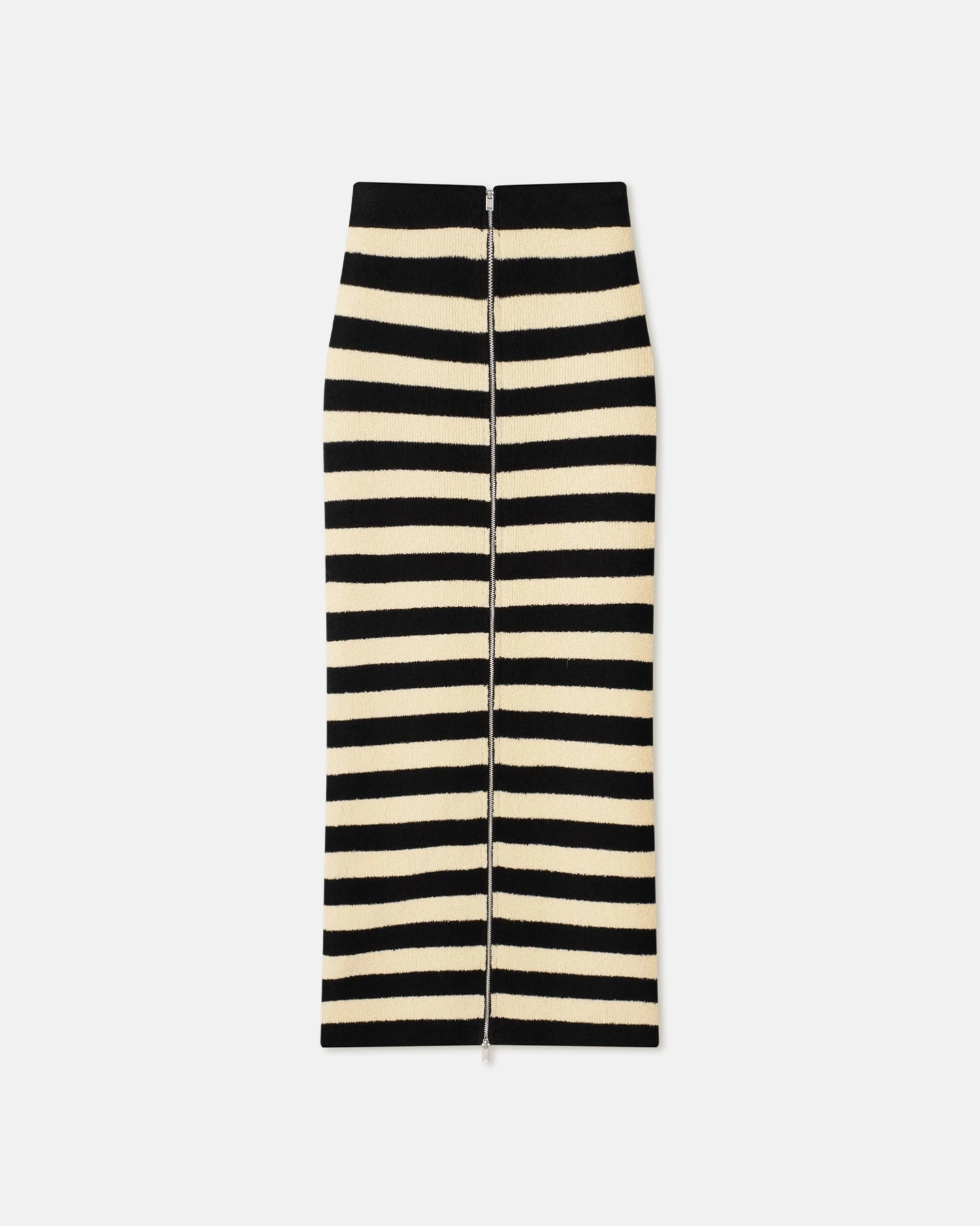 Nanushka Nima - Striped Terry-Knit Midi Skirt - Creme/Off Black 6 Nanushka Nima - Striped Terry-Knit Midi Skirt - Creme/Off Black - Image 4
