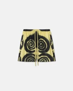 Nanushka Ceylin - Printed Silk-Twill Shorts - Spiral Spray