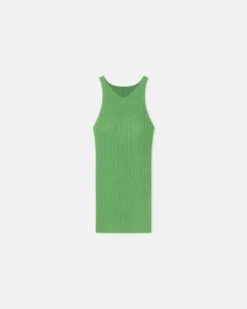 Nanushka Savea - Ribbed-Knit Halterneck Top - Green 9 Nanushka Savea - Ribbed-Knit Halterneck Top - Green -Nanushka Wear Shop NW24RSTP04467SAVEA GREEN MATTVISCOSERIB 1