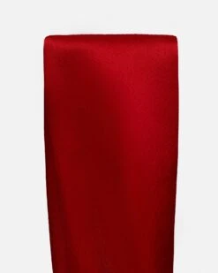 Nanushka Jen Knotted - Slip Satin Clutch Bag With Knot Detailing - Red -Nanushka Wear Shop NW24SSBG03622JEN KNOTTED RED SATIN 05