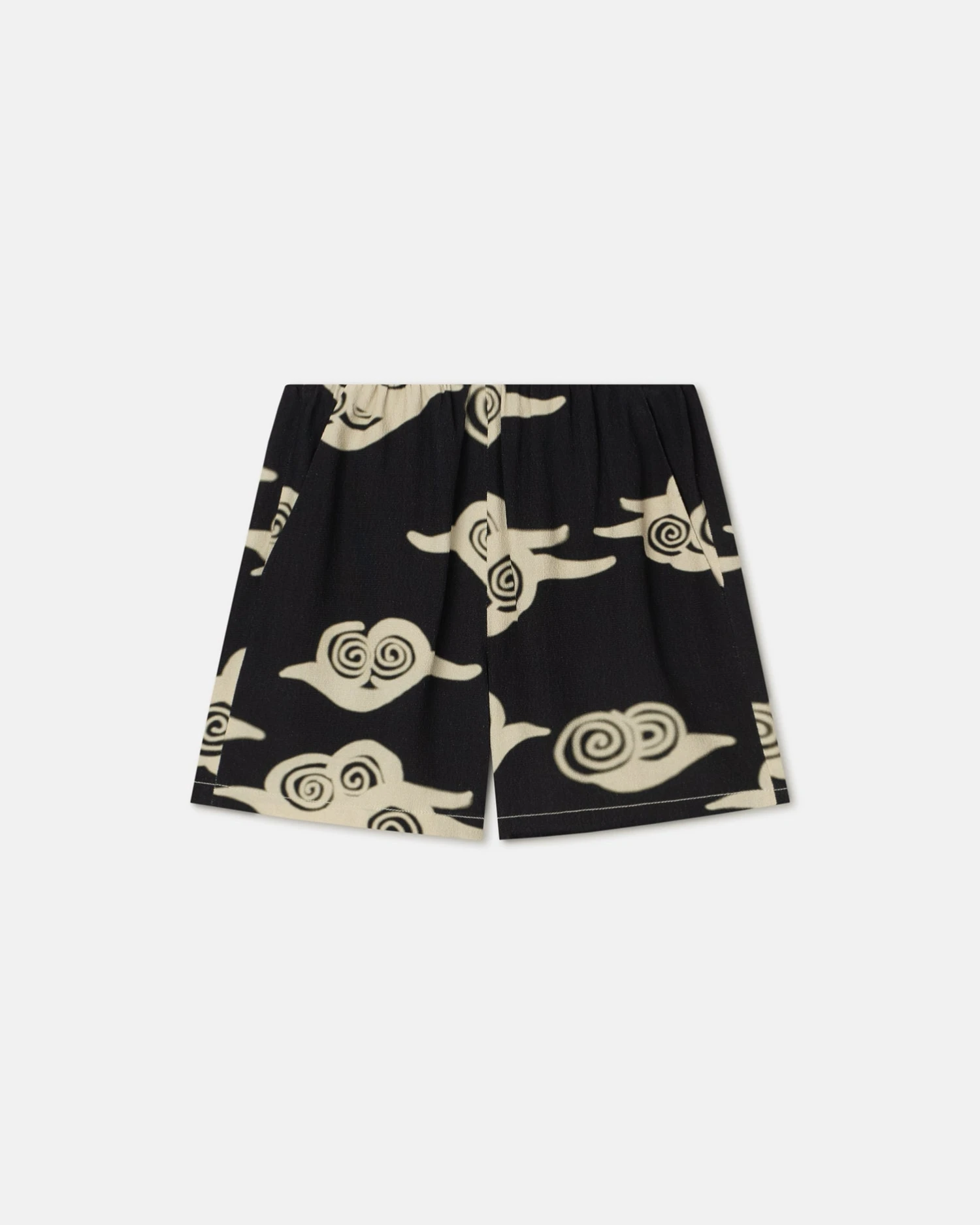 Nanushka Masami - Printed Crepe Shorts - Cloud Black/Creme 7 Nanushka Masami - Printed Crepe Shorts - Cloud Black/Creme - Image 5