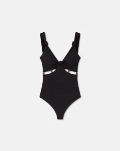 Nanushka Seve - Beaded Mesh-Jersey Bodysuit - Black 11 Nanushka Seve - Beaded Mesh-Jersey Bodysuit - Black -Nanushka Wear Shop NW24SSTP03299 SEVE BLACK SOLID MESH JERSEY