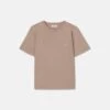 Nanushka Reece - Organically Grown Cotton T-Shirt - Nut