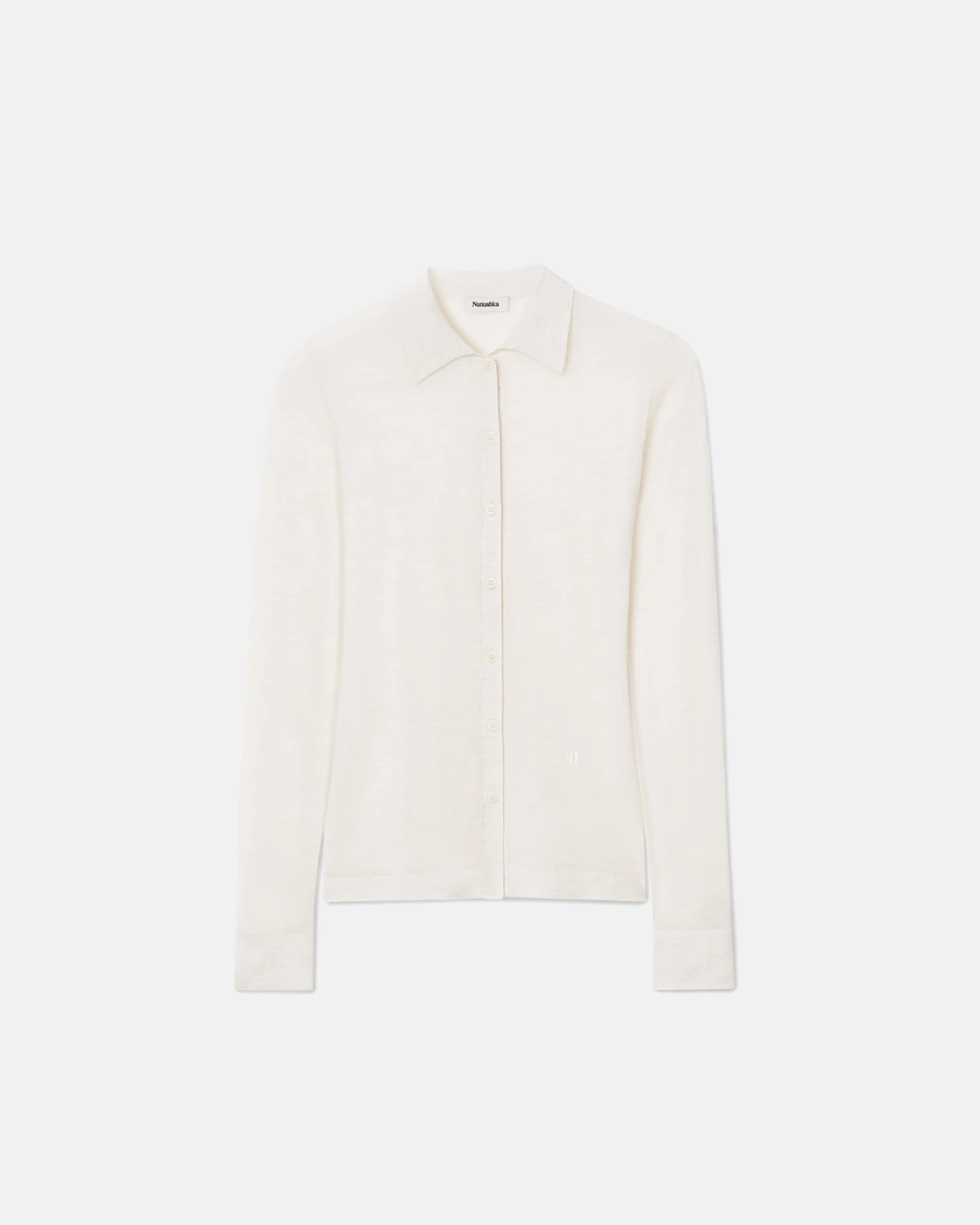 Nanushka Thalia - Superfine Merino Cardigan - Creme 3 Nanushka Thalia - Superfine Merino Cardigan - Creme