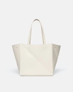 Nanushka The Origami Tote - Alt-Nappa Tote - Creme