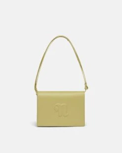 Nanushka The Concertina Large - Alt-Nappa Shoulder Bag - LimeAcc