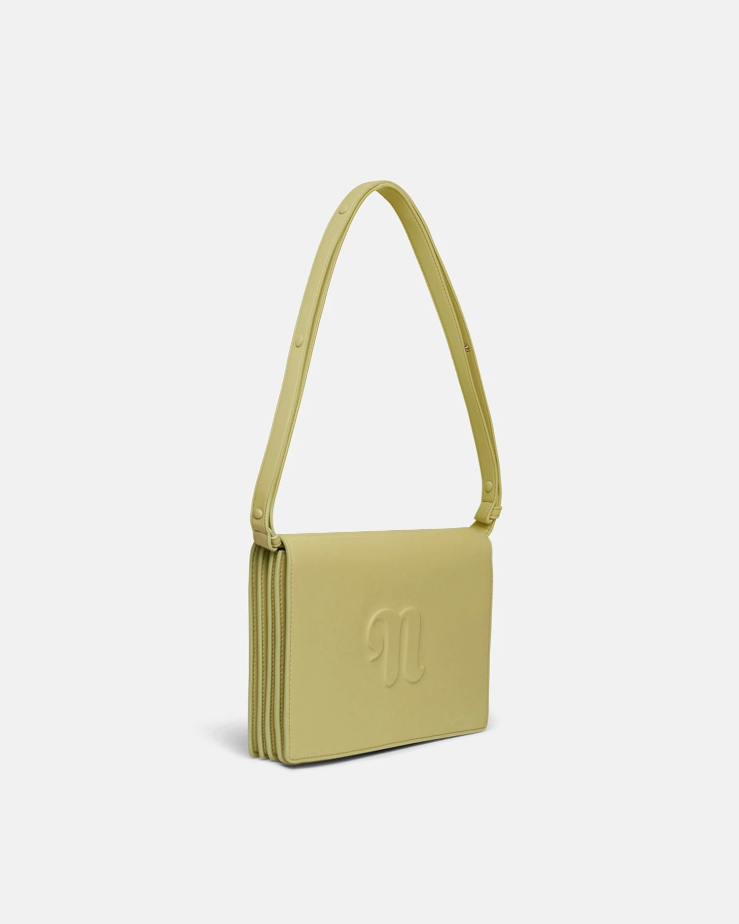 Nanushka The Concertina Large - Alt-Nappa Shoulder Bag - LimeAcc 4 Nanushka The Concertina Large - Alt-Nappa Shoulder Bag - LimeAcc - Image 2