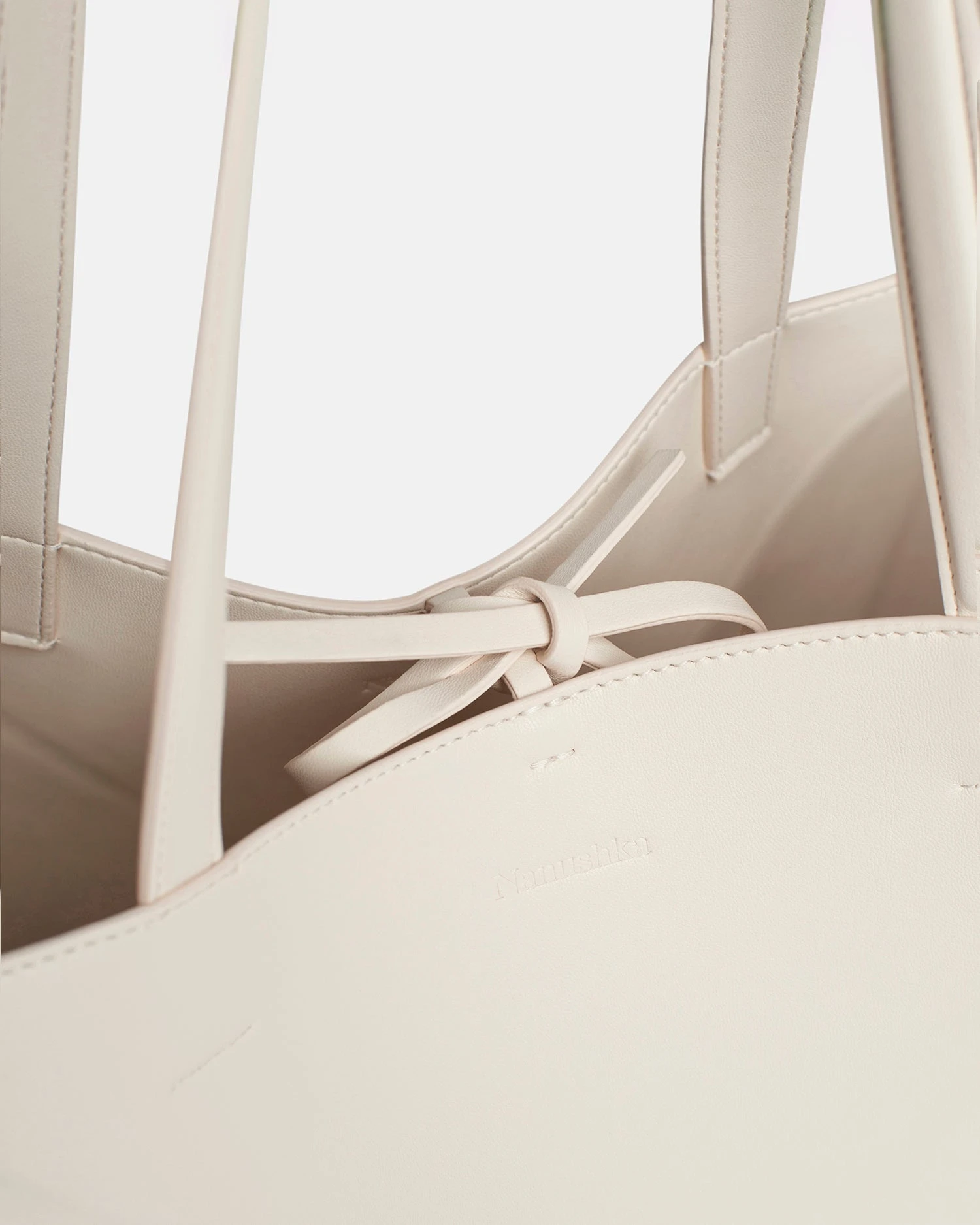 Nanushka The Origami Tote Large - Alt-Nappa Large Tote - Off - Off White 7 Nanushka The Origami Tote Large - Alt-Nappa Large Tote - Off - Off White - Image 5