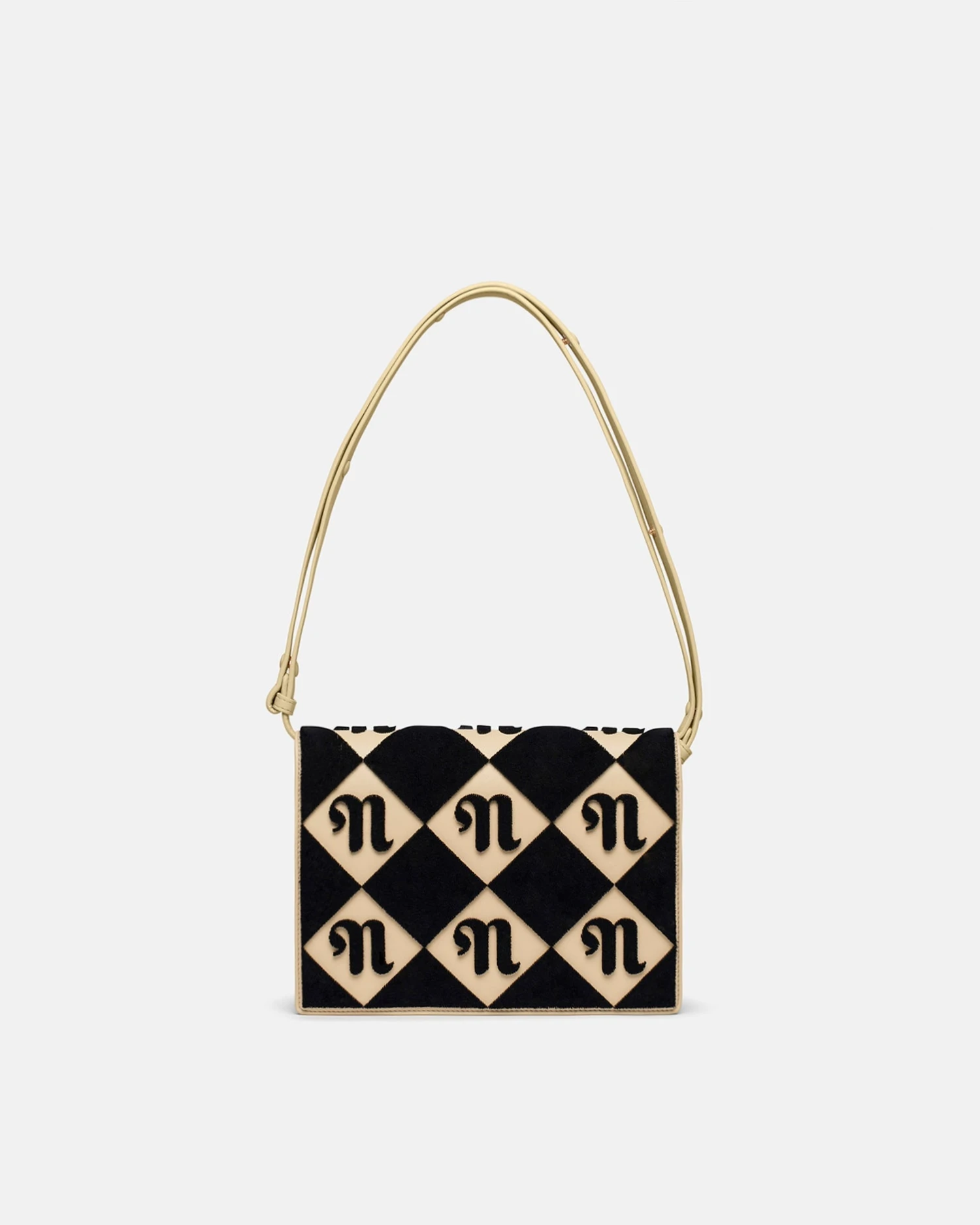 Nanushka The Concertina Large - Tufted Alt-Nappa Shoulder Bag - Diamond Check 3 Nanushka The Concertina Large - Tufted Alt-Nappa Shoulder Bag - Diamond Check