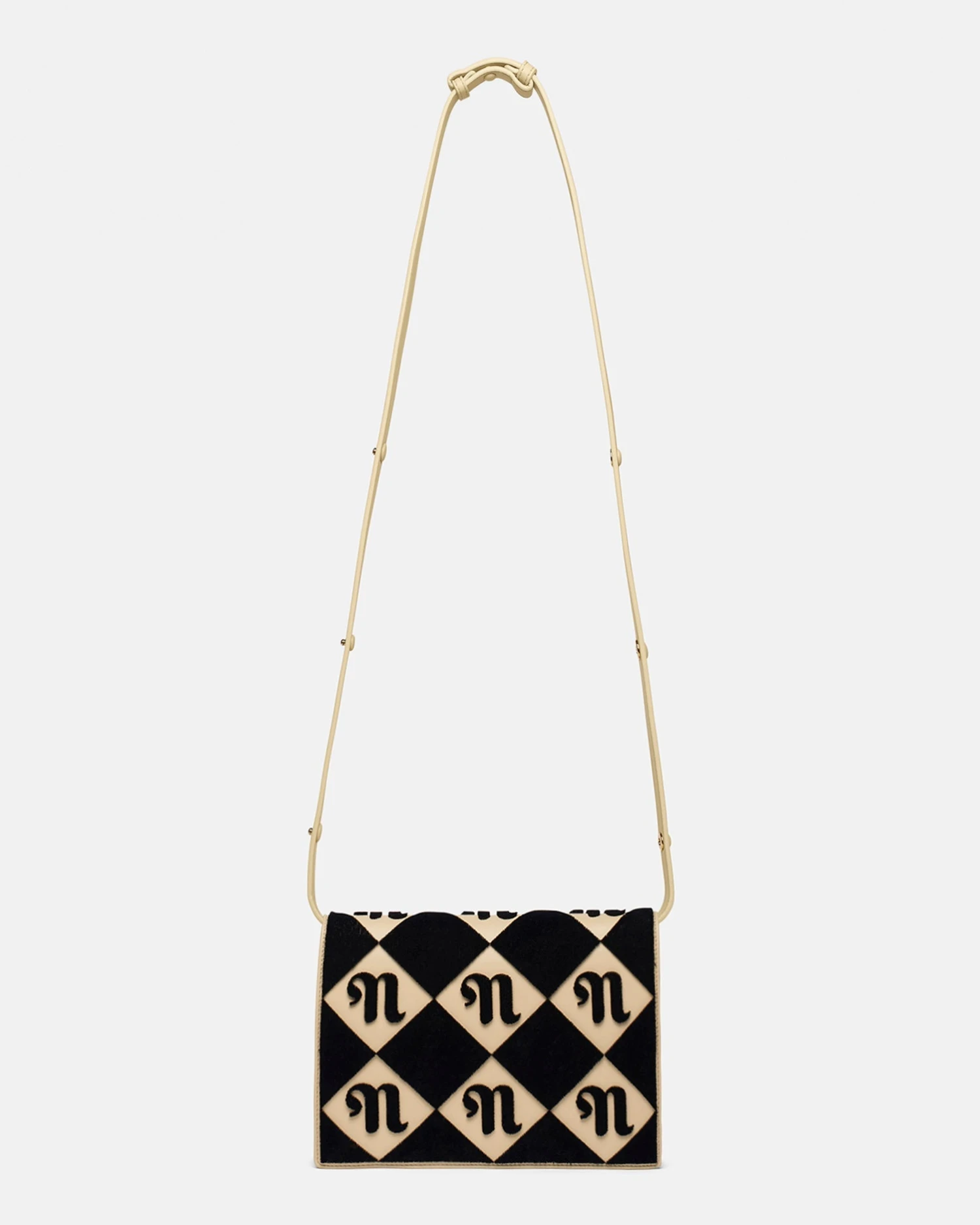 Nanushka The Concertina Large - Tufted Alt-Nappa Shoulder Bag - Diamond Check 6 Nanushka The Concertina Large - Tufted Alt-Nappa Shoulder Bag - Diamond Check - Image 4