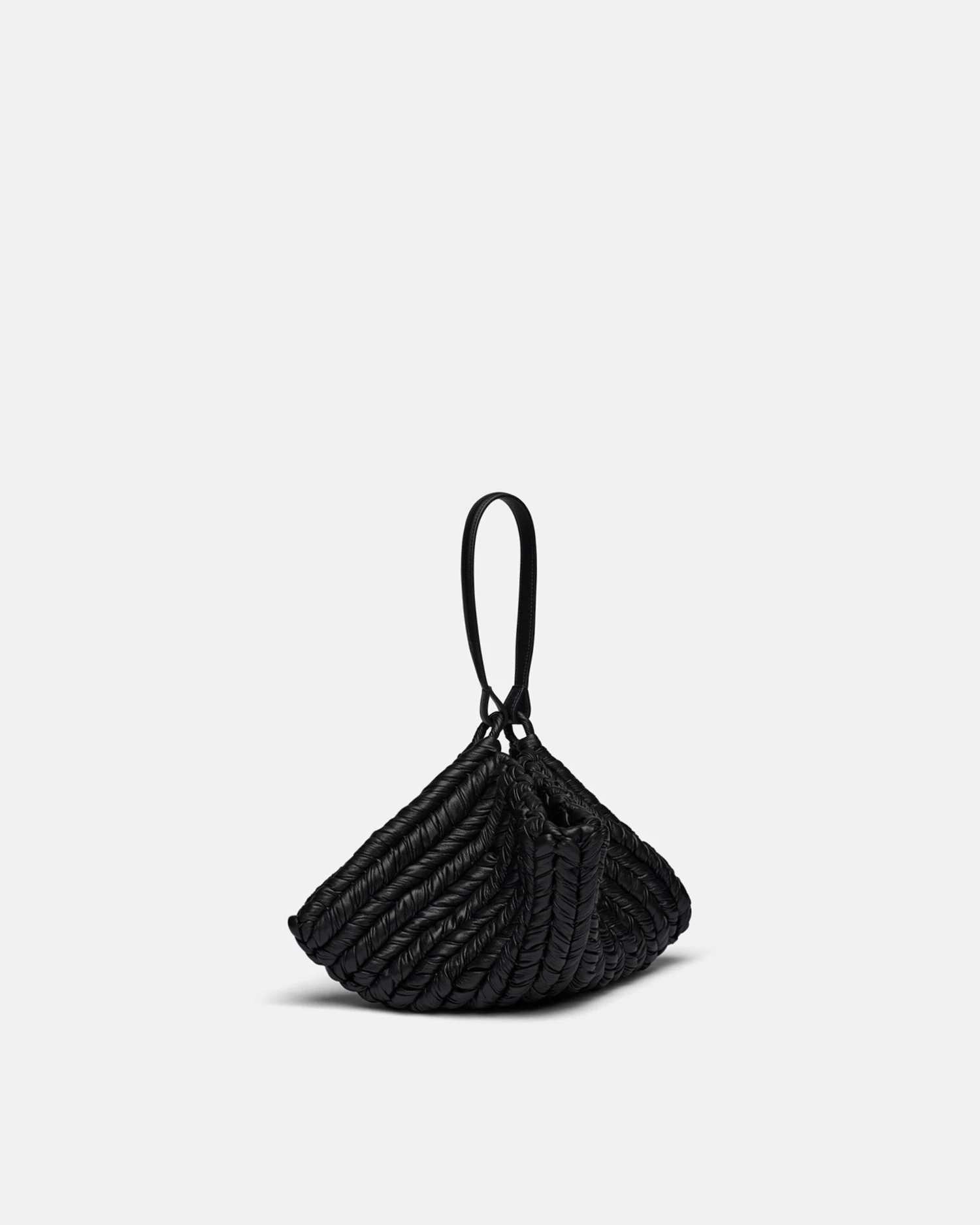 Nanushka The Square Bag - Knitted Leather Tote Bag - Black 4 Nanushka The Square Bag - Knitted Leather Tote Bag - Black - Image 2