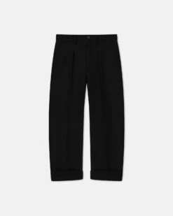 Nanushka Zayden - Tapered Pants - Black -Nanushka Wear Shop ZAYDEN BLACK DOUBLESUITING