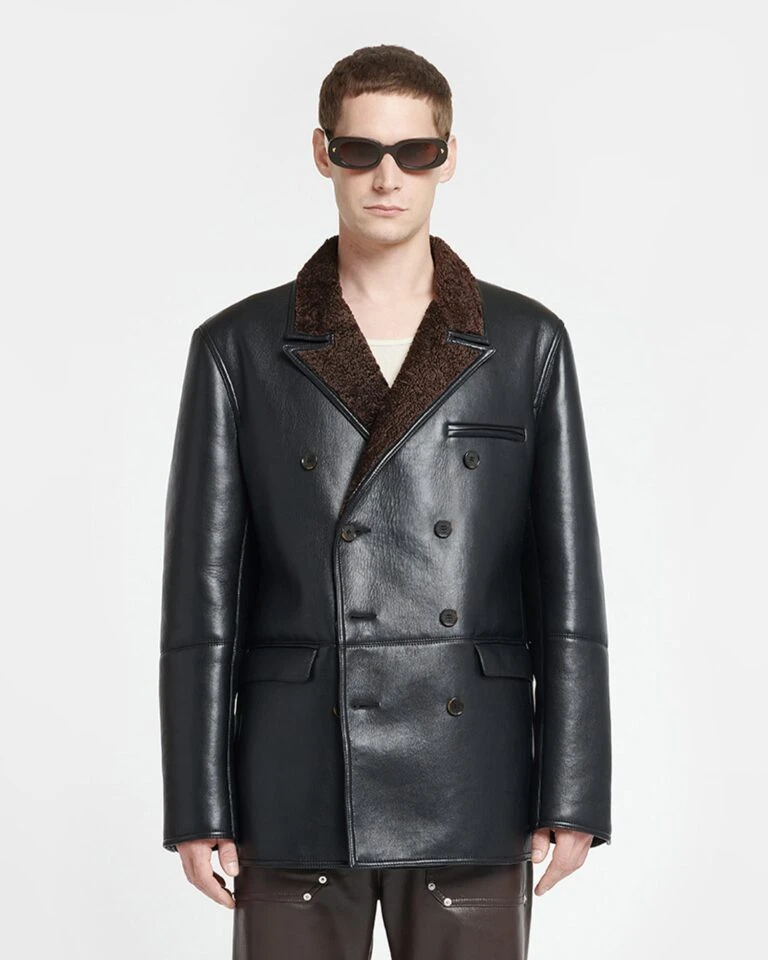 Nanushka Wear Shop -Nanushka Wear Shop NM24RSJK01199 ANDRO BLACK BROWN BONDEDSHEARLING 03 768x960 1